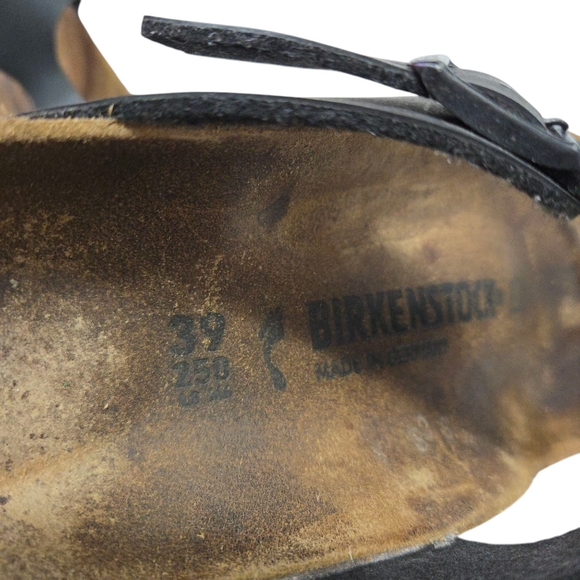 Birkenstock 39 Gizeh Sandals Black - Picture 7 of 8